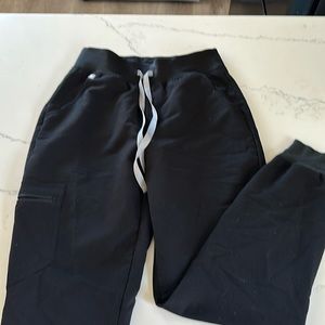 Figs Zamora high waisted jogger scrub pants size S small black